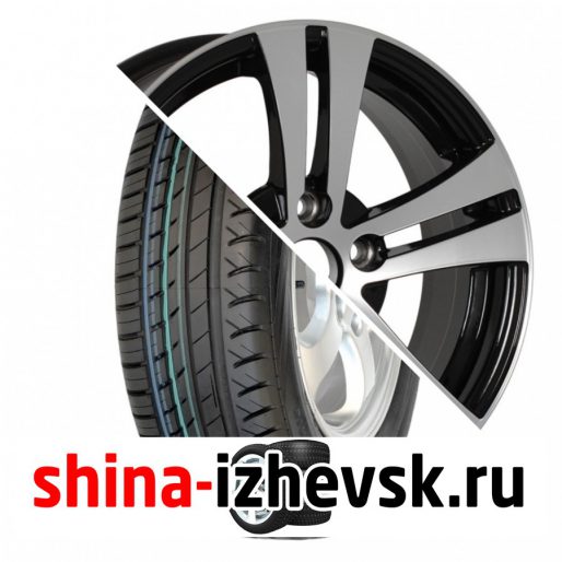 Колесо в сборе Viatti Strada (V-130) 185/60 R15 H 84 + NEO 540 6xR15 5×100 ET40 DIA57.1 с эффектом хрома в Ижевске